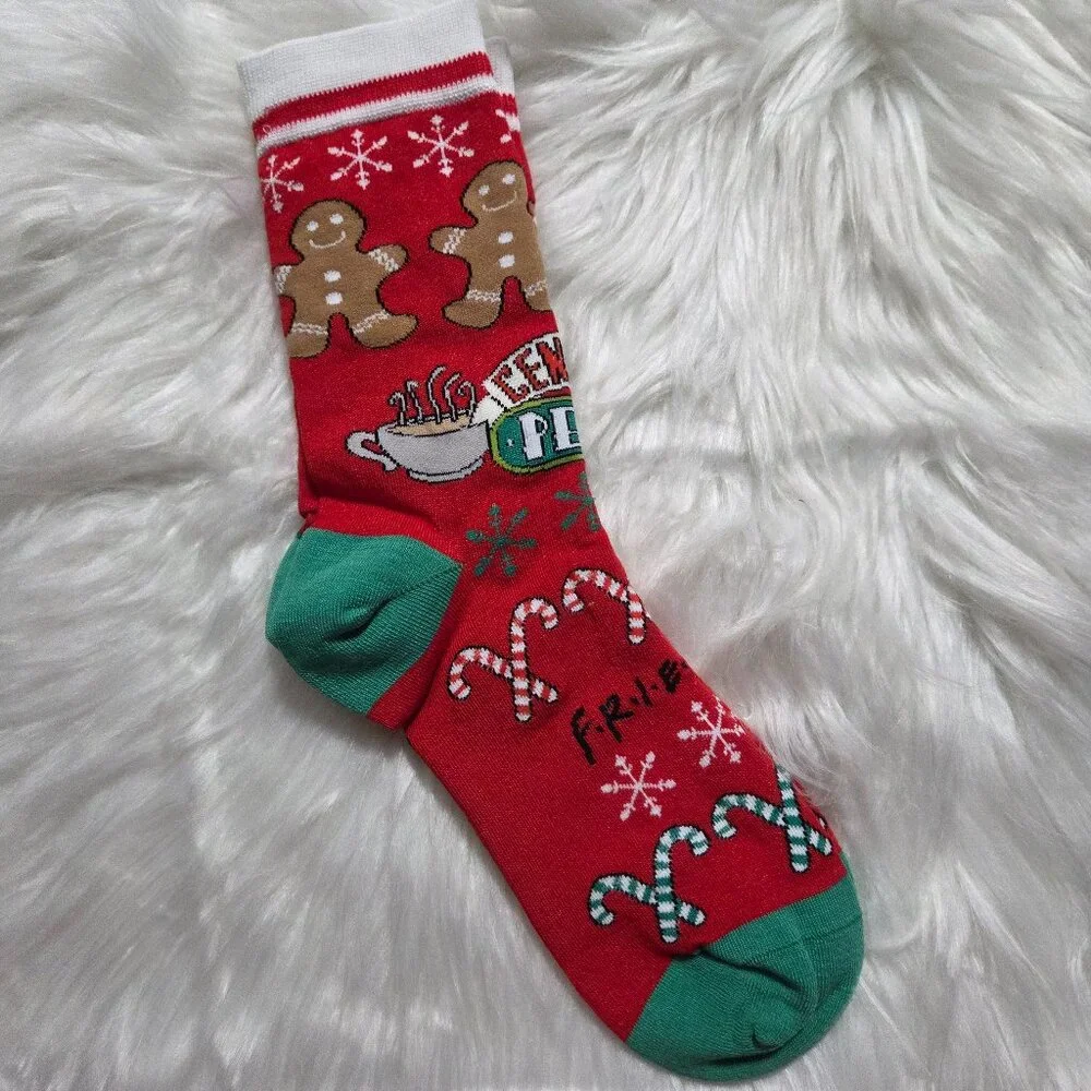 FRIENDS Central Perk Holiday Crew Socks